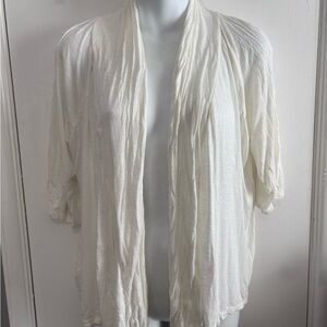 AB Studio off-white Knit Cardigan